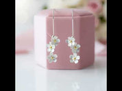 Fresh Elegant Forget-Me-Not Flower Dangle Earrings
