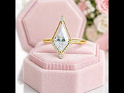 Kite Cut Diamond Option Engagement Ring