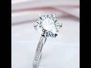 3.0 Ct Round Diamond Option Engagement Ring
