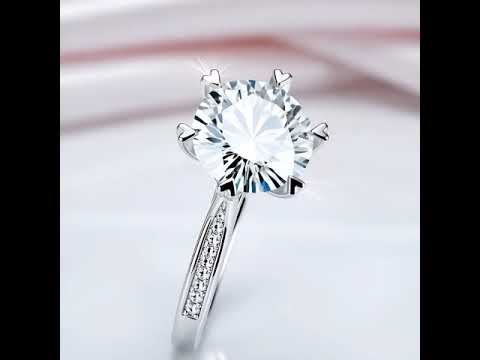 3.0 Ct Round Diamond Option Engagement Ring