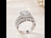 Classic Set 2.8 Ct Princess Cut Diamond Option Ring Set