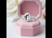 5ct Luxury Oval Cut Diamond Engagement Ring