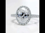 Oval Cut 2.0 Ct Diamond Option Engagement Ring