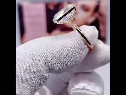 5ct Emerald Cut Diamond Option Bezel Engagement Ring
