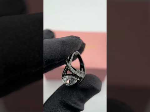 Only You- 1.5 Carat Pear Cut Diamond Option Skull & Roses Wedding Ring