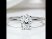 1.0 ct 5*7mm Oval-cut Diamond Option Engagement Ring