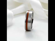 Wood Titanium Men's Wedding Band