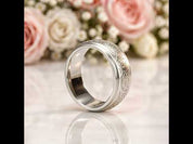 8mm Engraved Men's Wedding Band