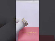 Two-Tone Eternity Diamond Option Men's Wedding Band