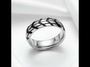 Tire-Printed Titanium Ring