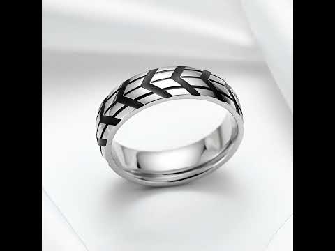 Tire-Printed Titanium Ring