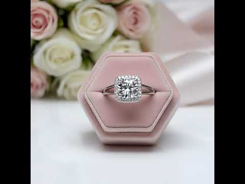 1.0 Ct Round Cut Diamond Option Split Shank Engagement Ring