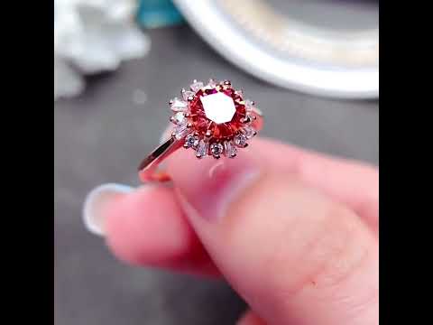 1.67 Carat Red Diamond Engagement Ring, Fancy Red Diamond Wedding Ring, 14K  Black Gold Unique Certified Handmade - Etsy