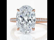 Rose Gold Oval Cut Engagement Ring