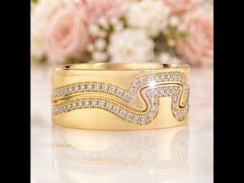 Matching Interlocking Puzzle Promise Ring