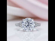 5.0 Ct Round Cut Diamond Option Engagement Ring