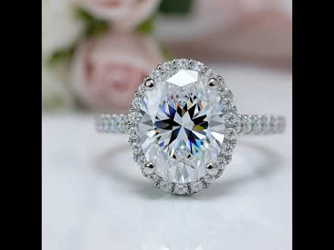 2ct Oval Diamond Option Wedding Ring