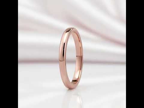 Simple Rose Gold Wedding Band