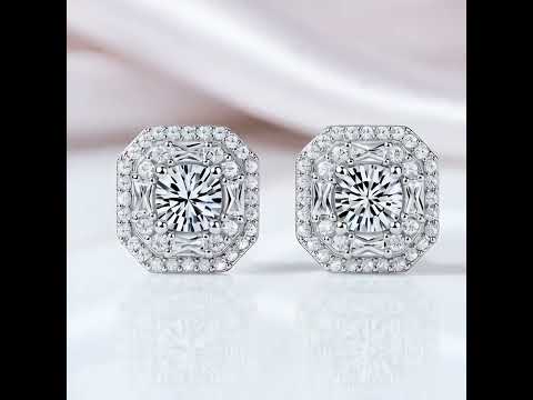 0.5 Ct Round Cut Diamond Option Stud Earrings