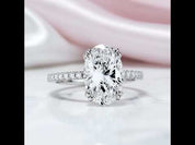 Gorgeous Oval Cut Diamond Option Engagement Ring