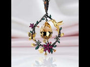 Secret Garden Gemstone Dangle Pendant Necklace