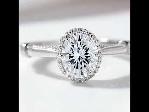 Glamorous 2.0ct Oval Cut Diamond Engagement Ring