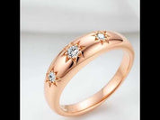 2.5mm Three Stars Diamond Option Wedding Band