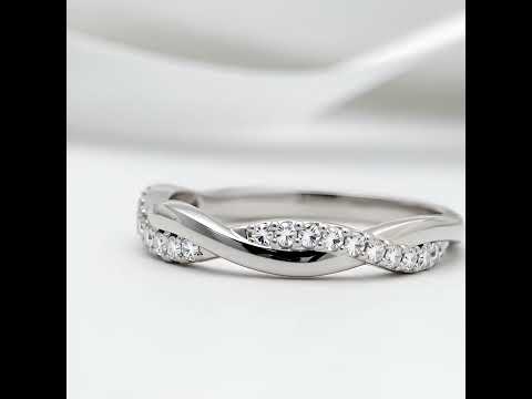 0.8ct Twist Infinity Wedding Band