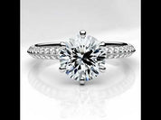 Round Cut Diamond Option Ring