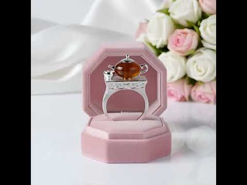 Vintage Cute Teapot Ring