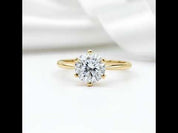 2.0 Ct Round Cut Diamond Option Solitaire Engagement Ring