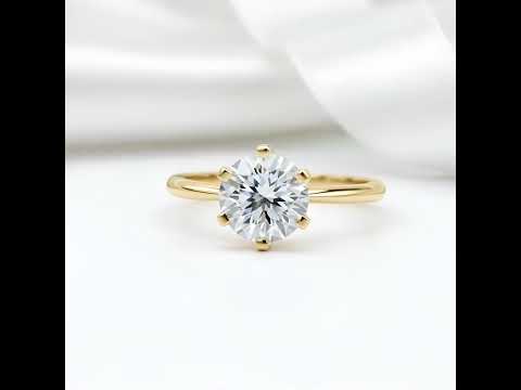 2.0 Ct Round Cut Diamond Option Solitaire Engagement Ring