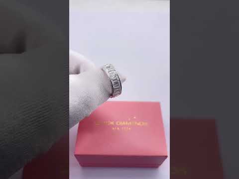 Emerald Cut Diamond Option Eternity Wedding Band