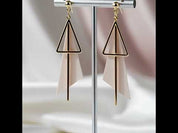 Irregular Geometric Triangle Earrings