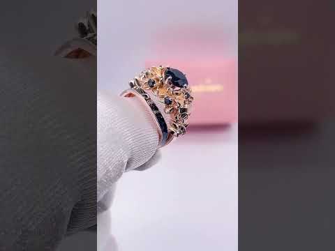 I Do Wedding Rings - 1.5 Ct Round Cut Diamond Skull Wedding Rings in 14K White Gold and Black Enamel