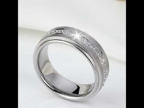 Men's Tungsten Carbide 8mm Wedding Band