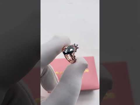 Only Death Can Separate Us Coffin Cut Diamond Option Wedding Rings