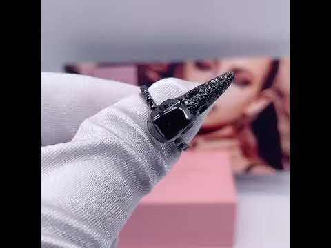 Forevermore- Paved Diamond Raven Skull Engagement Ring