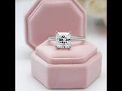 Princess Cut 1.0 Ct Sparkling Diamond Option Classic 4 Claw Engagement Ring