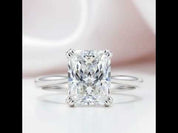 Classic Radiant Cut Diamond Option Solitaire Engagement Ring