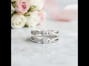 Round Cut Diamond Option Enhancer Wedding Band