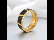Men's 8mm Tungsten Carbide Luxury Wedding Band