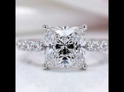 3.0ct Classic Princess Cut Simulated Diamond Option Engagement Ring