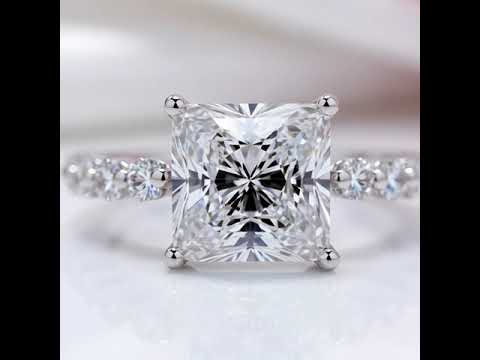 3.0ct Classic Princess Cut Simulated Diamond Option Engagement Ring