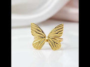 Adjustable Vintage Butterfly Ring
