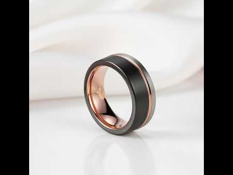 Tungsten Carbide Multi Color Wedding Band