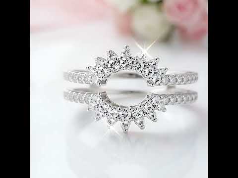 Dainty Sunflower Diamond Ring Enhancer