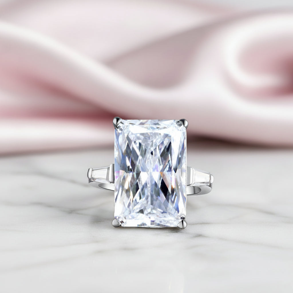 Radiant Cut Diamond Option Luxury Engagement Ring-Black Diamonds New York