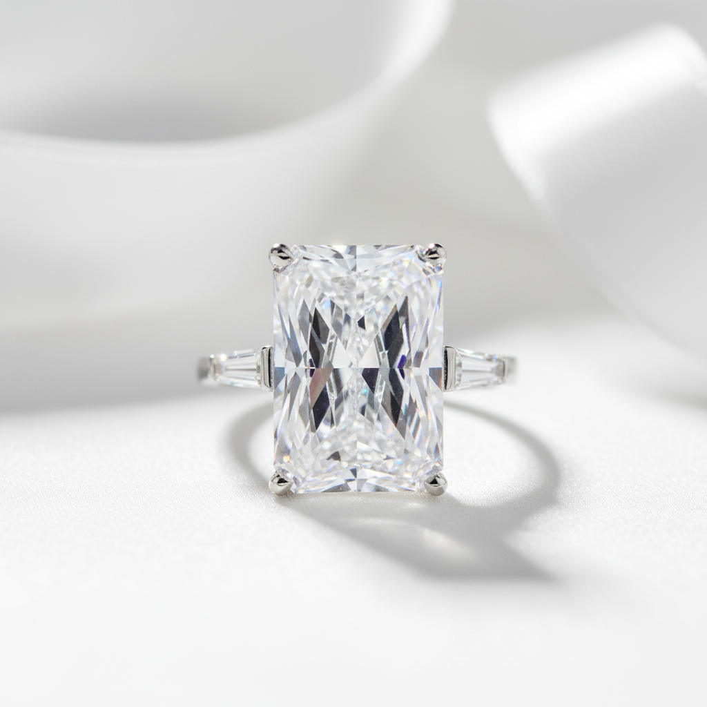 Radiant Cut Diamond Option Luxury Engagement Ring-Black Diamonds New York