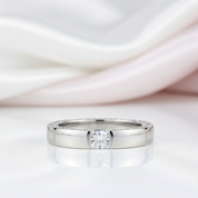 Princess Cut and Round Diamond Option Eternity Band-Black Diamonds New York